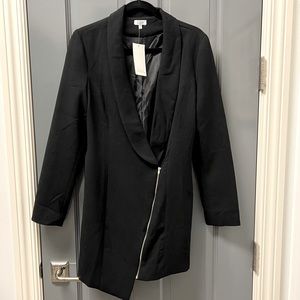 TOBI Asymmetric Black Blazer Dress